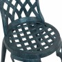 Juego Bistro de Jardín 3 pcs Verde Aluminio