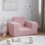 Kinder-Sofa aus weichem rosa Plüsch von vidaXL, Baby- und Kleinkindmöbel - Ref: Foro24-341814, Preis: 39,74 €, Rabatt: %