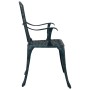 Silla de Jardín 2 pcs Verde 55 x 56.5 x 91cm Aluminio