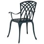 Silla de Jardín 2 pcs Verde 55 x 56.5 x 91cm Aluminio