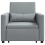 Sofá Cama Individual Gris claro 90 x 165 x 87 cm tela