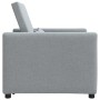 Sofá Cama Individual Gris claro 90 x 165 x 87 cm tela