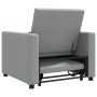 Sofá Cama Individual Gris claro 90 x 165 x 87 cm tela