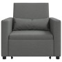 Sofá Cama Individual Gris oscuro 90 x 165 x 87 cm tela