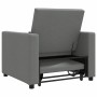 Sofá Cama Individual Gris oscuro 90 x 165 x 87 cm tela