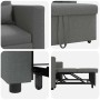 Sofá Cama Individual Gris oscuro 90 x 165 x 87 cm tela