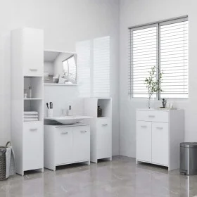 Weißes 4-teiliges Badezimmermöbelset von vidaXL, Badezimmermöbel - Ref: Foro24-3071711, Preis: 219,76 €, Rabatt: %