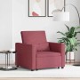 Sofá Cama Individual Rojo vino tinto 90 x 165 x 87 cm tela