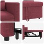 Sofá Cama Individual Rojo vino tinto 90 x 165 x 87 cm tela
