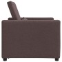 Sofá Cama Individual Marrón oscuro 90 x 165 x 87 cm tela