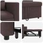 Sofá Cama Individual Marrón oscuro 90 x 165 x 87 cm tela