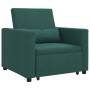 Sofá Cama Individual Verde oscuro 90 x 165 x 87 cm tela