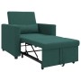 Sofá Cama Individual Verde oscuro 90 x 165 x 87 cm tela