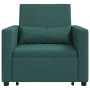 Sofá Cama Individual Verde oscuro 90 x 165 x 87 cm tela