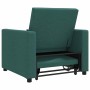Sofá Cama Individual Verde oscuro 90 x 165 x 87 cm tela