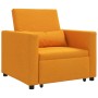 Sofá Cama Individual Amarillo oscuro 90 x 165 x 87 cm tela