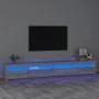 Mueble de TV con luces LED gris sonoma 270x35x40 cm de vidaXL, Muebles TV - Ref: Foro24-3152752, Precio: 173,13 €, Descuento: %