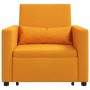Sofá Cama Individual Amarillo oscuro 90 x 165 x 87 cm tela