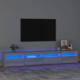TV-Schrank mit LED-Leuchten Sonomagrau 240x35x40 cm von vidaXL, TV-Möbel - Ref: Foro24-3152768, Preis: 156,43 €, Rabatt: %