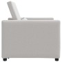 Sofá Cama Individual con ruedas Gris nube 90 x 165 x 87 cm tela