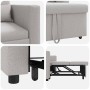 Sofá Cama Individual con ruedas Gris nube 90 x 165 x 87 cm tela