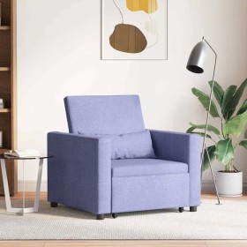 Sofá Cama Individual Azul vaquero 90 x 165 x 87 cm tela