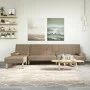 Sofá cama en forma de L cuero sintético capuchino 255x140x70 cm by vidaXL, Sofas - Ref: Foro24-3157268, Price: 457,25 €, Disc...
