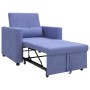 Sofá Cama Individual Azul vaquero 90 x 165 x 87 cm tela