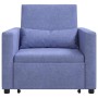 Sofá Cama Individual Azul vaquero 90 x 165 x 87 cm tela