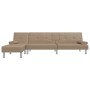 Sofá cama en forma de L cuero sintético capuchino 255x140x70 cm von vidaXL, Sofas - Ref: Foro24-3157268, Preis: 461,65 €, Rab...