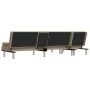 Sofá cama en forma de L cuero sintético capuchino 255x140x70 cm by vidaXL, Sofas - Ref: Foro24-3157268, Price: 457,25 €, Disc...