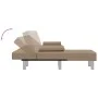 Sofá cama en forma de L cuero sintético capuchino 255x140x70 cm by vidaXL, Sofas - Ref: Foro24-3157268, Price: 457,25 €, Disc...