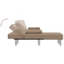 Sofá cama en forma de L cuero sintético capuchino 255x140x70 cm von vidaXL, Sofas - Ref: Foro24-3157268, Preis: 461,65 €, Rab...