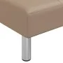 Sofá cama en forma de L cuero sintético capuchino 255x140x70 cm by vidaXL, Sofas - Ref: Foro24-3157268, Price: 457,25 €, Disc...