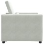 Sofá Cama Individual Gris claro 90 x 165 x 87 cm Terciopelo