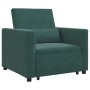 Sofá Cama Individual Verde oscuro 90 x 165 x 87 cm Terciopelo