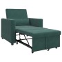 Sofá Cama Individual Verde oscuro 90 x 165 x 87 cm Terciopelo