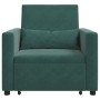 Sofá Cama Individual Verde oscuro 90 x 165 x 87 cm Terciopelo