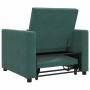 Sofá Cama Individual Verde oscuro 90 x 165 x 87 cm Terciopelo