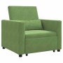 Sofá Cama Individual Verde claro 90 x 165 x 87 cm Terciopelo