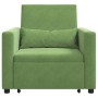 Sofá Cama Individual Verde claro 90 x 165 x 87 cm Terciopelo
