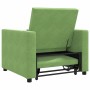 Sofá Cama Individual Verde claro 90 x 165 x 87 cm Terciopelo