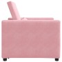 Sofá Cama Individual Rosa claro 90 x 165 x 87 cm Terciopelo
