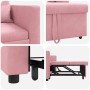 Sofá Cama Individual Rosa claro 90 x 165 x 87 cm Terciopelo