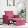 Sofá Cama Individual Rojo vino tinto 90 x 165 x 87 cm