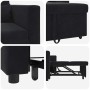 Sofá Cama Individual Negro 90 x 165 x 87 cm Terciopelo