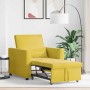 Sofá Cama Individual Amarillo 90 x 165 x 87 cm Terciopelo