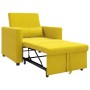 Sofá Cama Individual Amarillo 90 x 165 x 87 cm Terciopelo