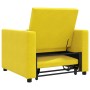 Sofá Cama Individual Amarillo 90 x 165 x 87 cm Terciopelo