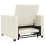 Sofá Cama Individual Crema 90 x 165 x 87 cm Terciopelo